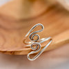 Silver Swirl Ring