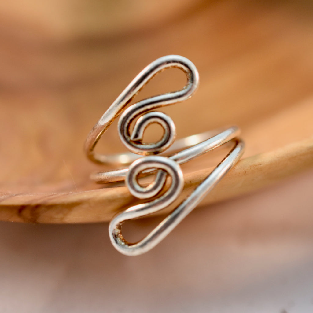 Silver Swirl Ring