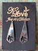 Flying Love Dove Sterling Silver Earrings