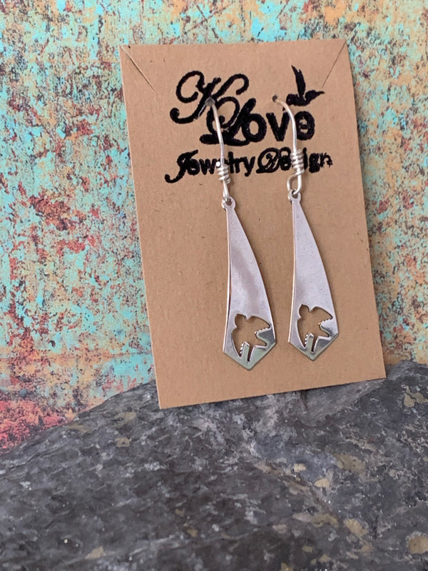 Flying Love Dove Sterling Silver Earrings