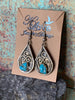 Vintage Handmade Turquoise Earrings