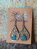 Vintage Handmade Turquoise Earrings