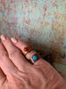 Copper Western Impressed Rings 3/8"