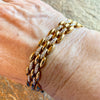 Sterling Silver and Gold Toned Vintage Bracelet