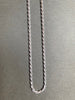Diamond Cut Sterling Silver Rope Chain 18"