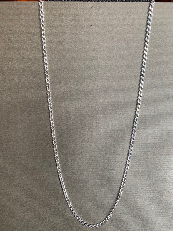 Sterling Silver Curb Chain 3MM 18"