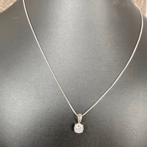 Vintage Sterling Silver with Cubic Zirconia setting necklace