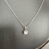 Vintage Sterling Silver with Cubic Zirconia setting necklace