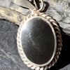 Vintage Onyx Sterline Silver Pendant