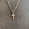 Cherished Cross Silver and Gold Pendant