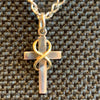 Cherished Cross Silver and Gold Pendant