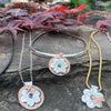 Dragonfly and Flowers Spring Has Arrived Pendants